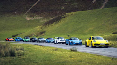 Supercar shootout all cars together driving